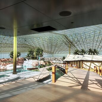 ConceptWall 50 Façades, ConceptSystem 77 Windows, CS 77 HI Windows and CW 50-HI Façades - Edenya at Pairi Daiza, the world's largest tropical greenhouse located in Brugelette, Belgium
