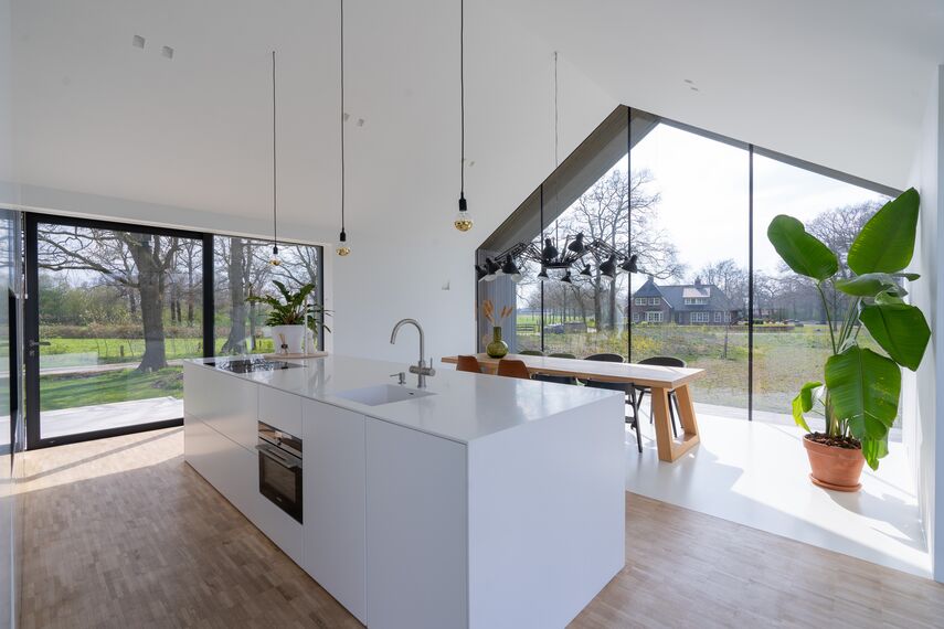 SlimLine 38 Doors, ConceptPatio 130 Sliding & Folding and ConceptSystem 77 Windows - Het Kleine Krikhaar located in Geesteren, The Netherlands
