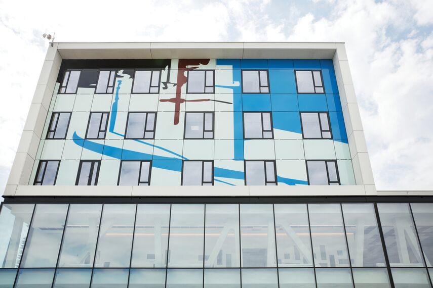 ConceptSystem 77 Windows, BriseSoleil 100 Solar Shading and CS 77 Fire Proof Windows - AZ Sint Maarten located in Mechelen, Belgium