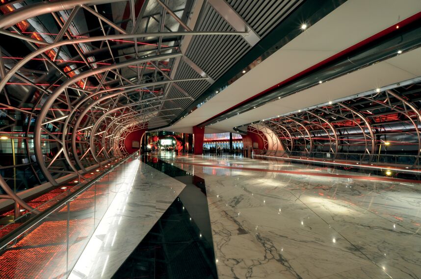 ConceptWall 86 Façades - Ferrari World Abu Dhabi located in Abu Dhabi, United Arab Emirates