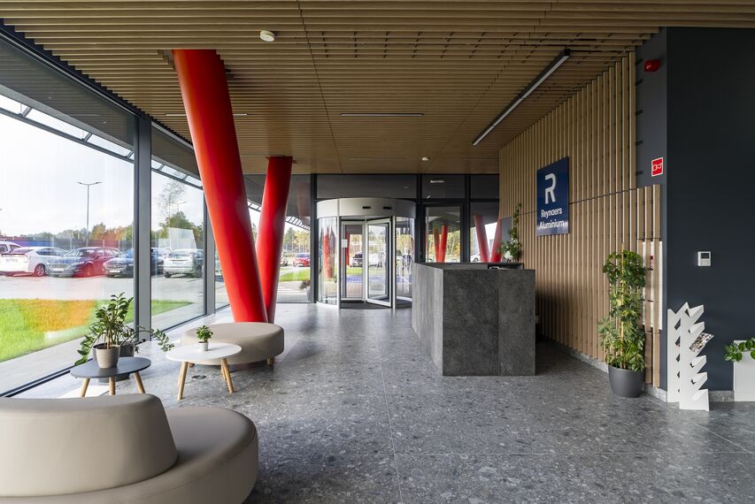 ConceptWall 60 Façades, ConceptWall 50 Façades, Paralline Cladding, ConceptSystem 59Pa Windows, HiFinity Sliding & Folding, Fixscreen Minimal Solar Shading, MasterPatio Sliding & Folding, CW 50-HI Façades, CW 60-HI Façades, MasterLine 8 HI Windows, CW 50-FP Façades, MasterLine 8-HI Doors, MasterLine 8 Pivot Door Doors and CS 77 Fire Proof Doors - Reynaers Central Europe Campus located in Przeszkoda, Poland