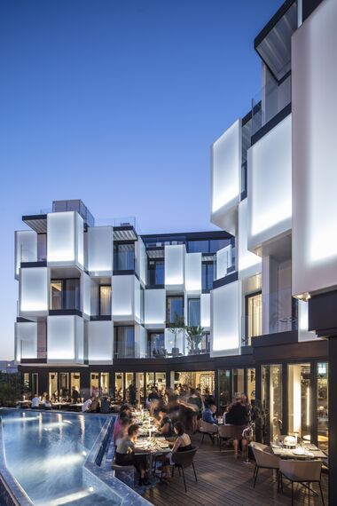 ConceptSystem 68 Windows, ConceptFolding 77 Sliding & Folding and CS 77 Fire Proof Doors - Hotel Sir Joan located in Ibiza, Spain