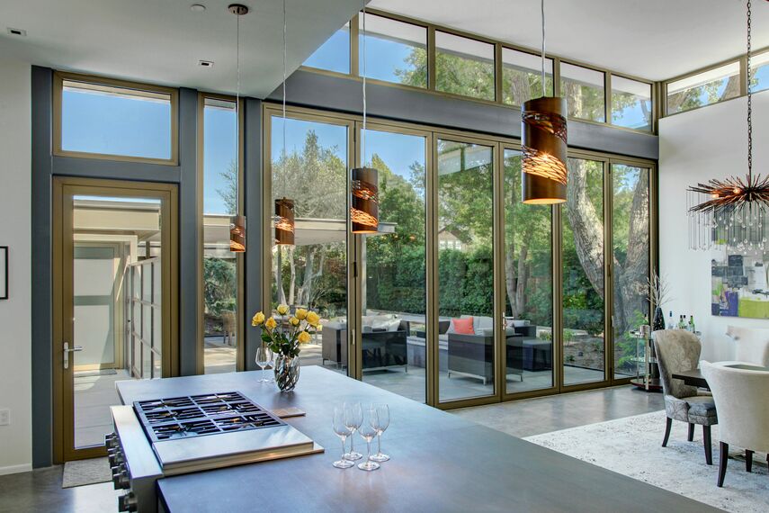 ConceptSystem 68 Windows, ConceptFolding 77 Sliding & Folding and ConceptSystem 68 Doors - Modern Prairie House located in Sonoma Wine Country, United States of America