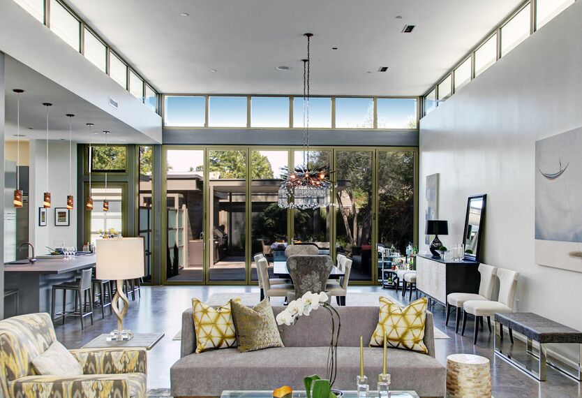 ConceptSystem 68 Windows, ConceptFolding 77 Sliding & Folding and ConceptSystem 68 Doors - Modern Prairie House located in Sonoma Wine Country, United States of America
