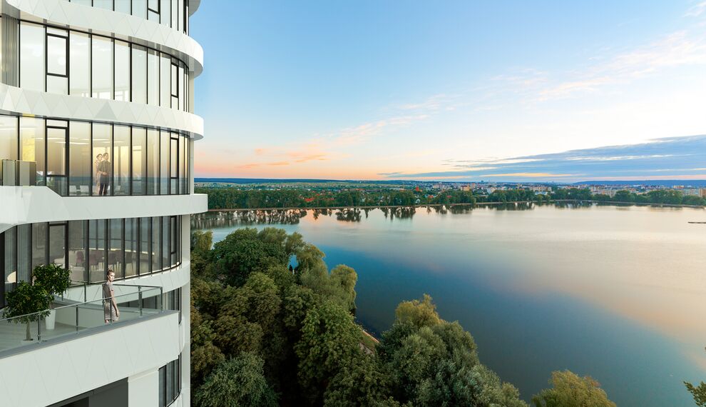 MasterLine 8-HI Doors and CW 50-HI Façades - Parus located in Ivano-Frankivsk, Ukraine