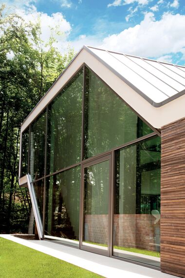 ConceptSystem 77 Windows, ConceptSystem 77 Doors, ConceptWall 50 Façades, CS 86-HI (c) Cancelled Systems and CP 50 Sliding & Folding - Van Acker Sissau villa located in Loppem, Belgium