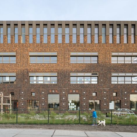 ConceptWall 50 Façades, ConceptSystem 77 Windows and CS 77 Hidden Vent Windows - Boarding school Brede school Houthaven located in Amsterdam, The Netherlands