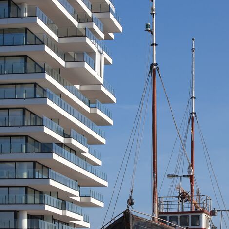 ConceptSystem 77 Windows and ConceptWall 50 Façades - Baelskaai 12 (Oosteroever) located in Oostende, Belgium