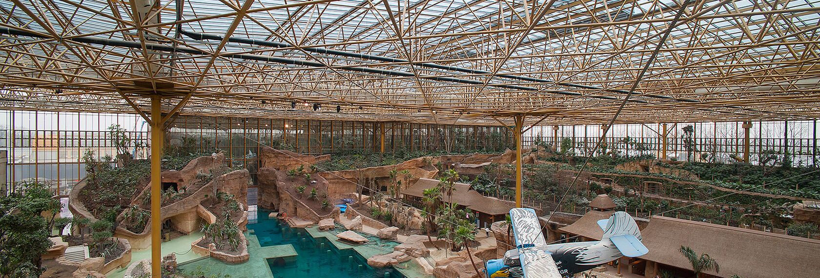 ConceptWall 50 Façades, ConceptSystem 77 Windows, CS 77 HI Windows and CW 50-HI Façades - Edenya at Pairi Daiza, the world's largest tropical greenhouse located in Brugelette, Belgium