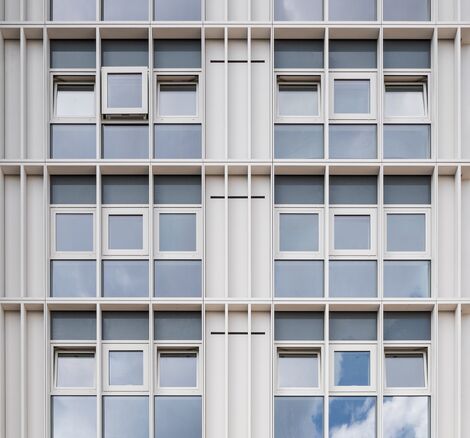 ElementFaçade 7 Façades, MasterLine 8 Windows and MasterLine 8 SoftTone Windows - Eurostaete located in Eindhoven, The Netherlands
